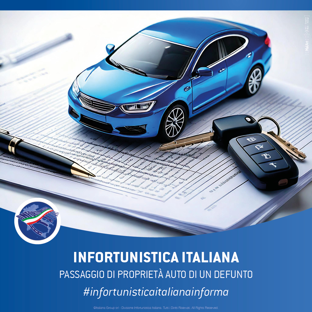 Passaggio di Proprietà dell'auto di un defunto. Cosa fare?