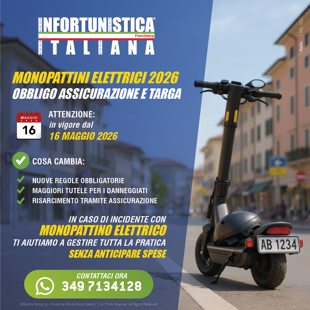 Monopattini Elettrici: obbligo di assicurazione e targa - 2026