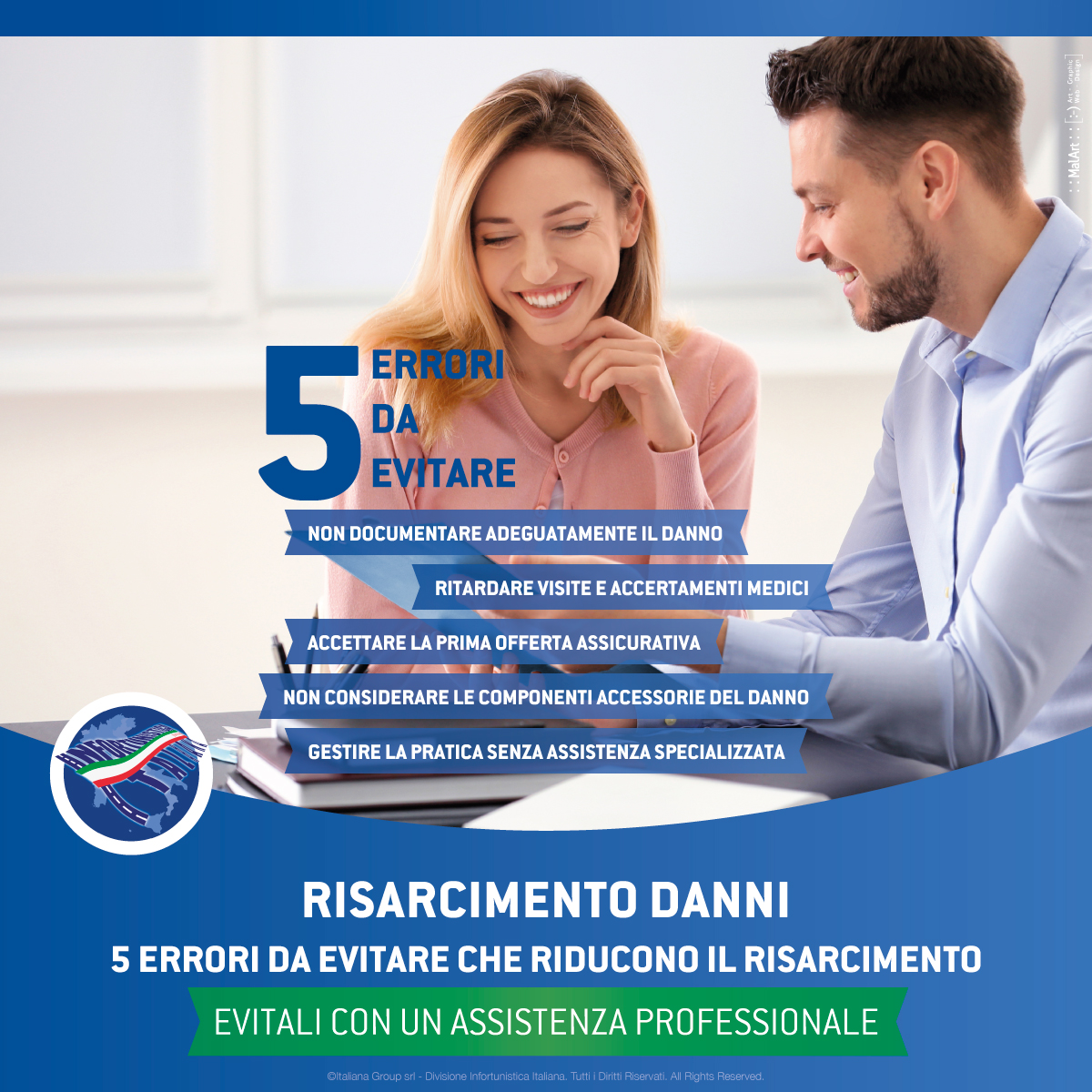 Risarcimento Danni Sinistro: Guida ai 5 errori da evitare