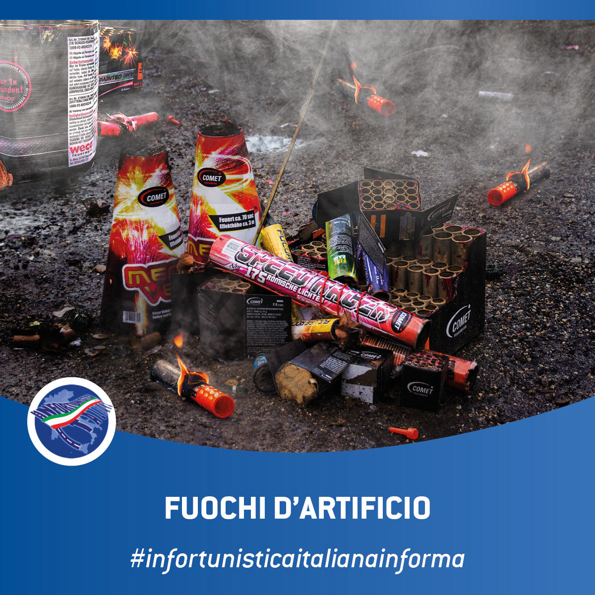 Danno Fuochi d'Artificio: Hai subito un danno, un infortunio o una lesione personale a causa dei fuochi d'artificio?