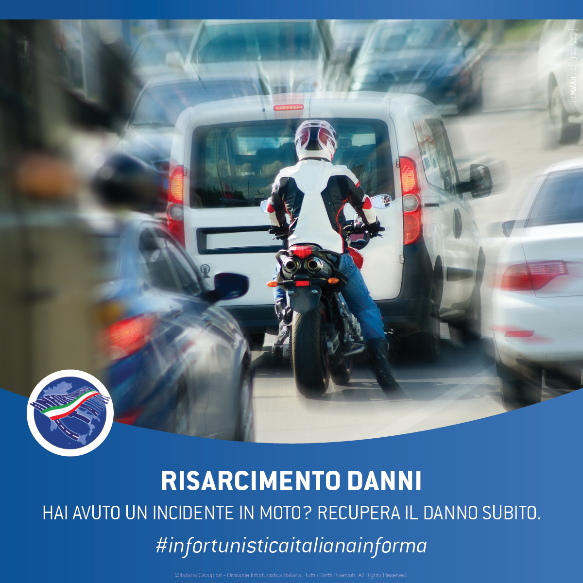 Incidente in Moto: Risarcimento danni materiali e lesioni