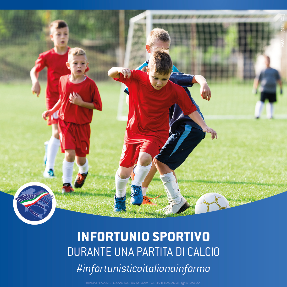 Infortunio Sportivo durante una partita di calcio