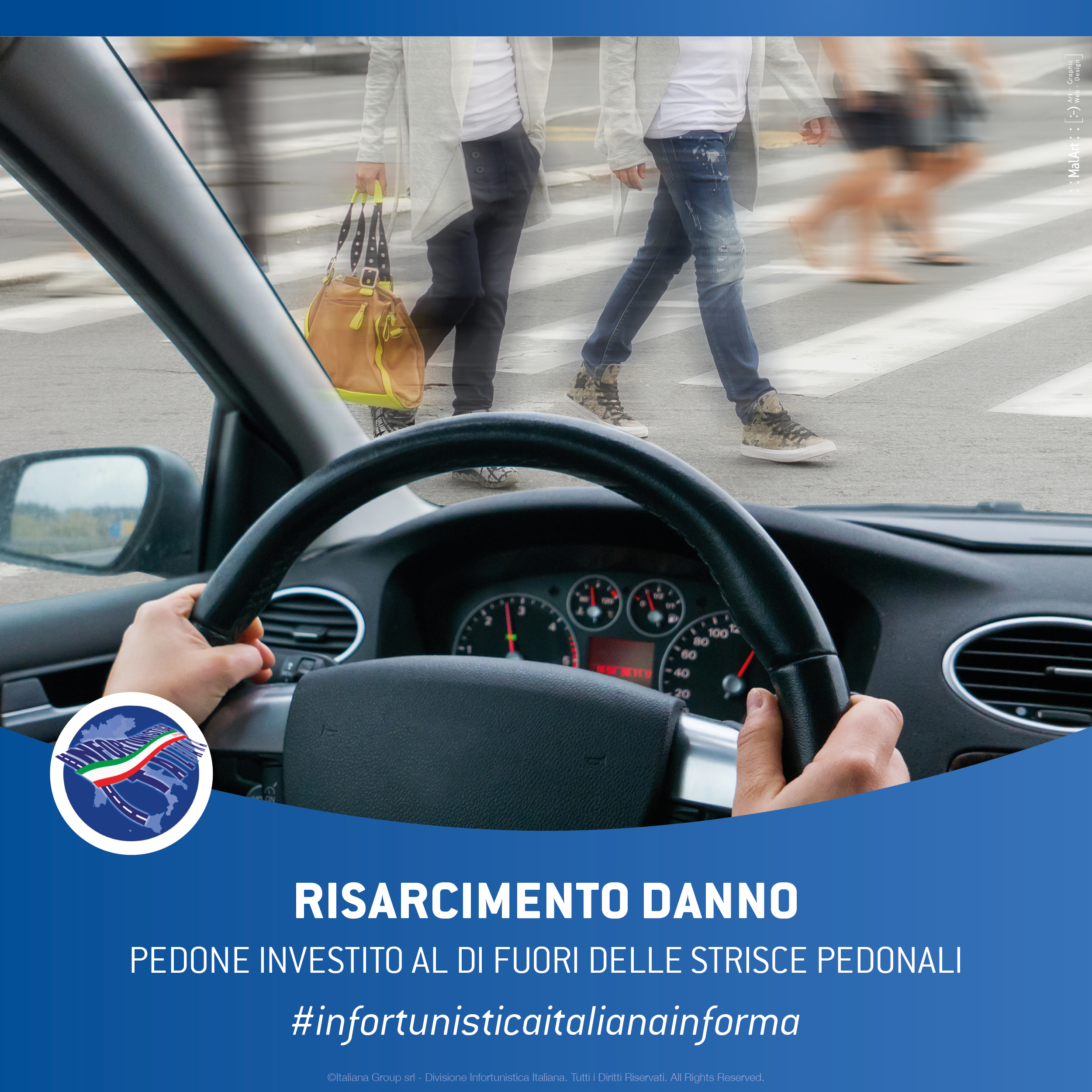 Pedone Investito al di fuori delle strisce Pedonali? Risarcimento Danno