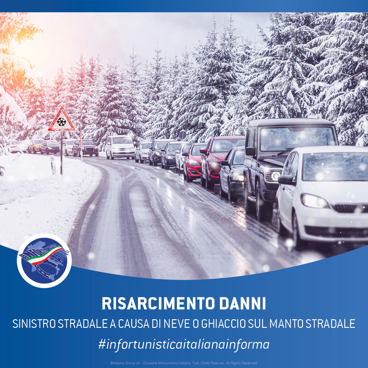 Hai avuto un sinistro stradale a causa di neve o ghiaccio sul manto stradale?