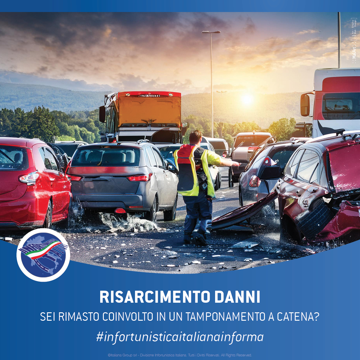 Tamponamento a catena: Rivolgiti a Infortunistica Italiana